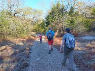 We set out on our first hike, with me in the rear, per usual