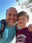 Nick and Hudson at the end of our loop hike