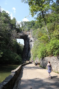 The bridge itself (Jennifer for scale)