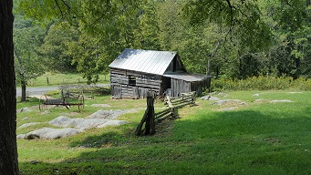 One of the two nearby historical buildings we painted