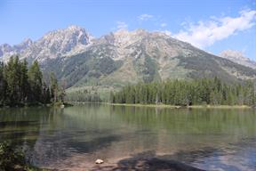 We'd walked up to String Lake, which we were going to hike around