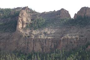 All kinds of stone cliffs and spires greeted us