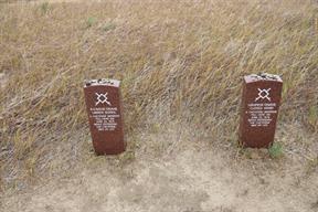 There were now some commemorative stones for the Indians who died in the battle