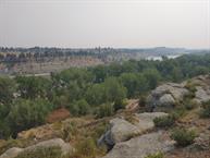 The Yellowstone river ran alongside the pillar