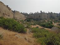 Looking back at the cave we were in first